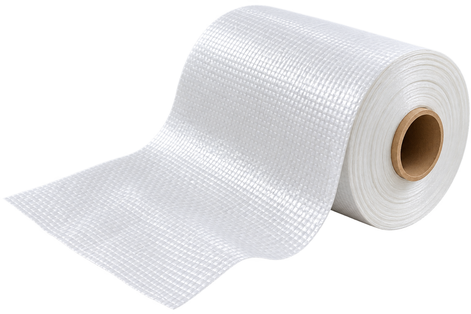 Woven fabric rolls for industrial conversion